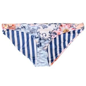 Agua Bendita Large Audrey Kai Floral Bikini Bottom Womens Size L NWT
